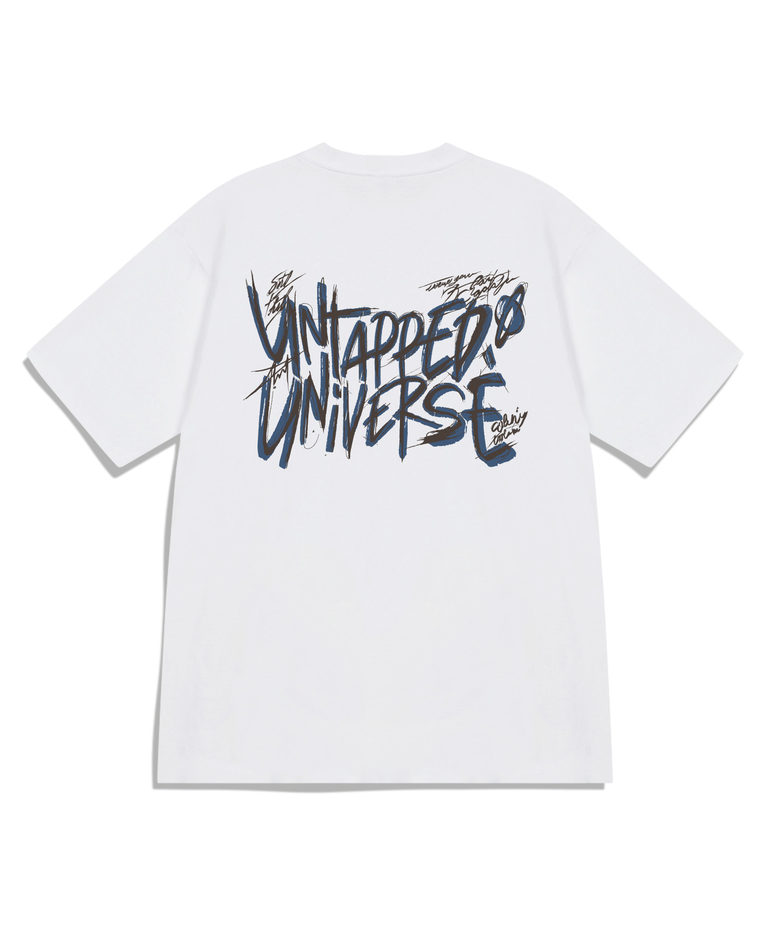 Universe Wild Lettering Oversized Fit Short-Sleeved T-Shirt 4 COLOR