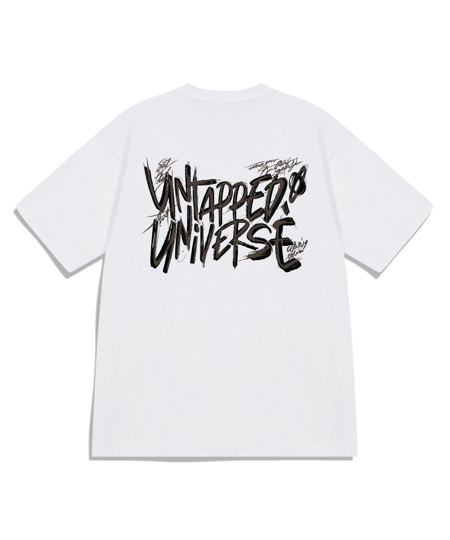Universe Wild Lettering Oversized Fit Short-Sleeved T-Shirt 4 COLOR
