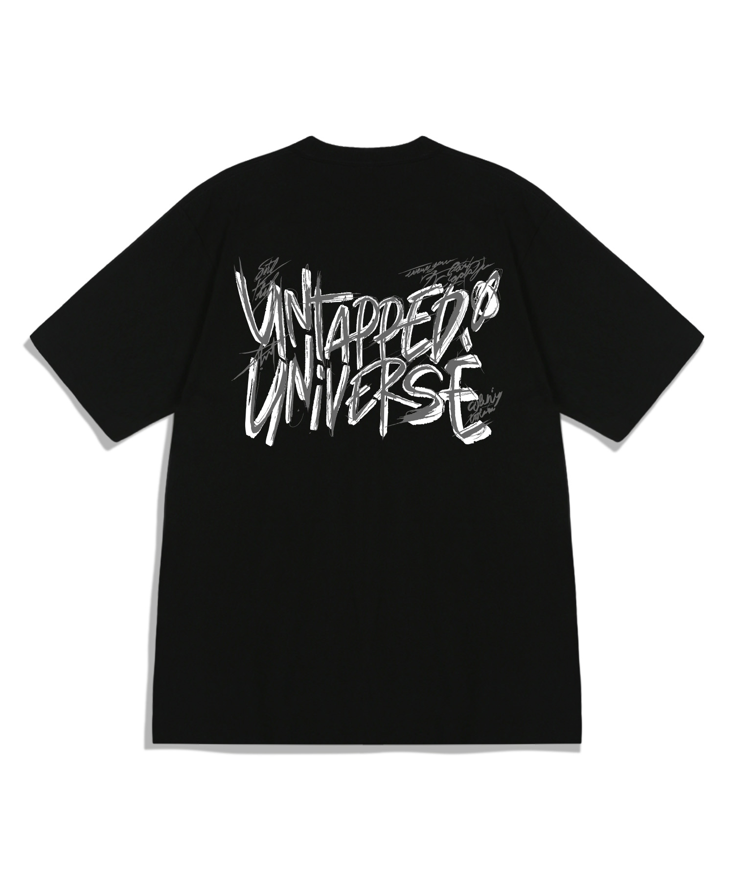 Universe Wild Lettering Oversized Fit Short-Sleeved T-Shirt 4 COLOR