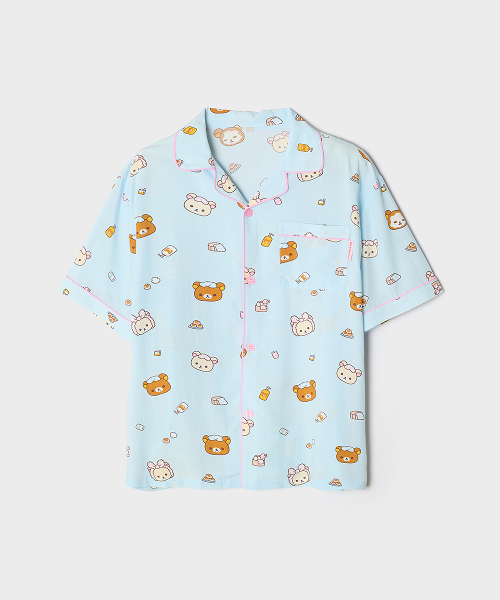 Пижама с коротким рукавом Rilakkuma (LIGHT BLUE)_SPPPG25U09