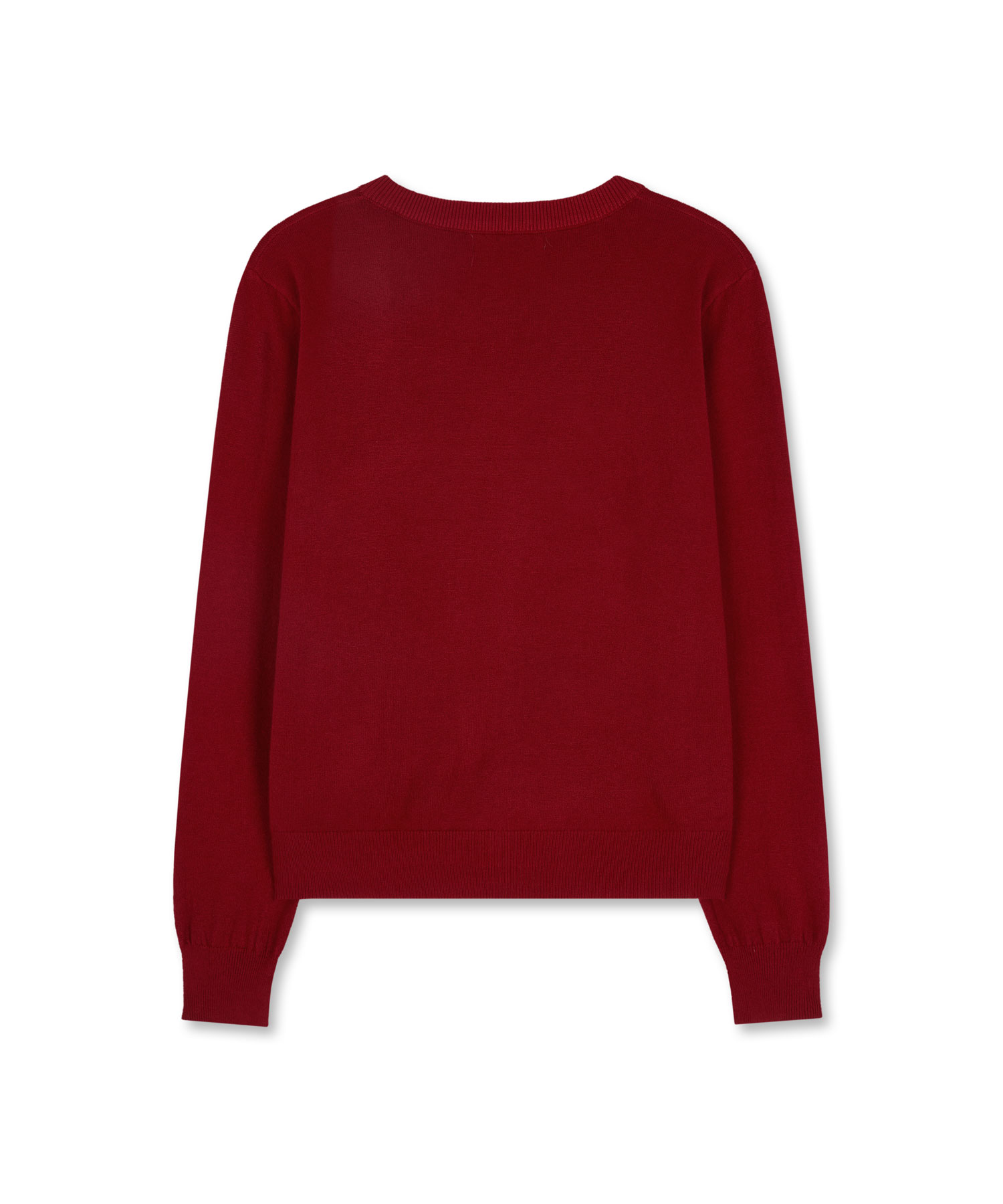 AIR FLEX ROUND CARDIGAN (DEEP RED)