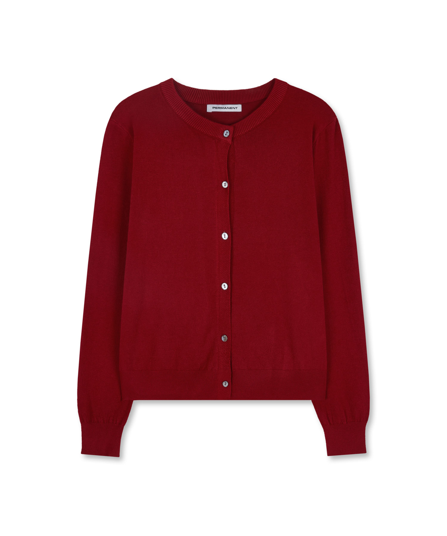 AIR FLEX ROUND CARDIGAN (DEEP RED)