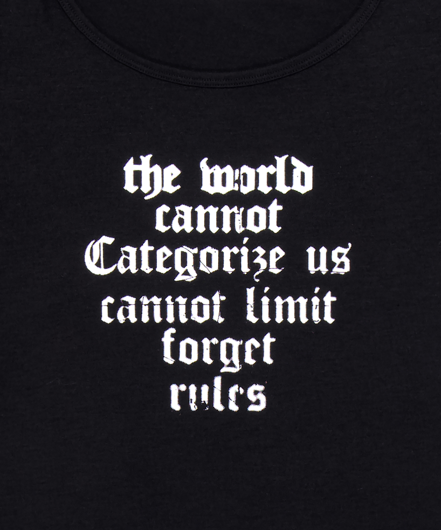 Forget The Rules топ - черный
