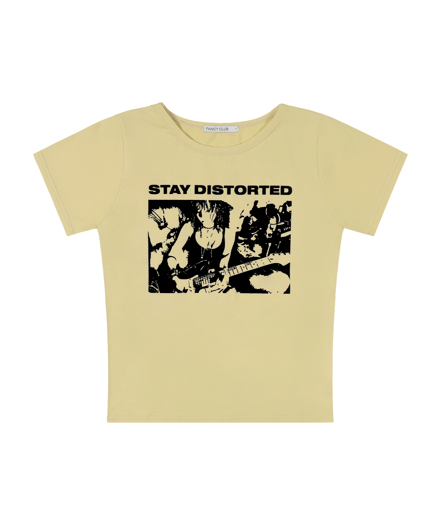 DISTORT CLUB TEE (YELLOW) F26QB083