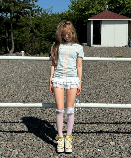 BACK CROSS TEE (MINT) F26QB073 thumbnail 2