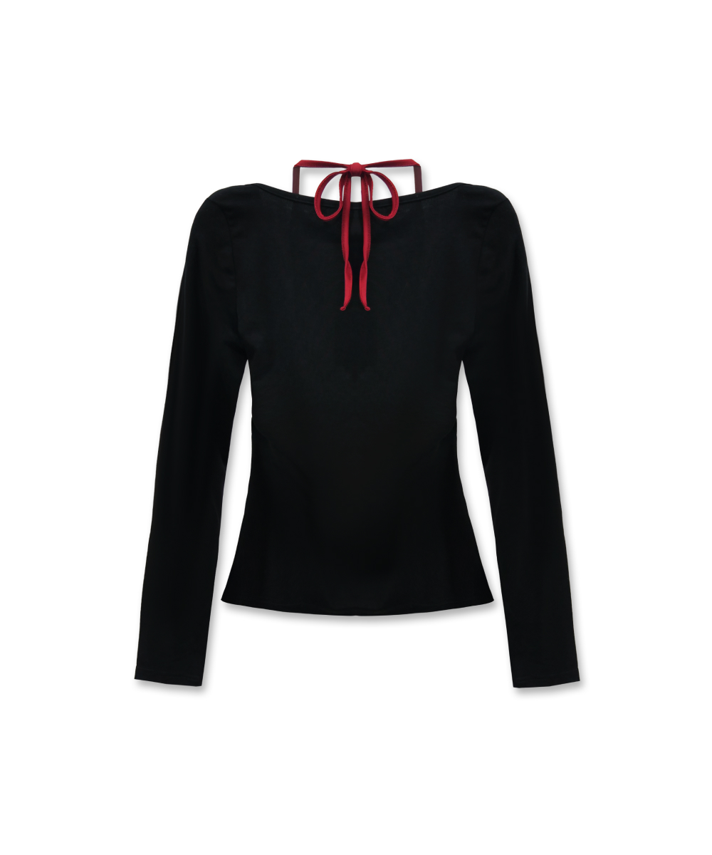 Лонгслив с халтером ABH365-104 Black