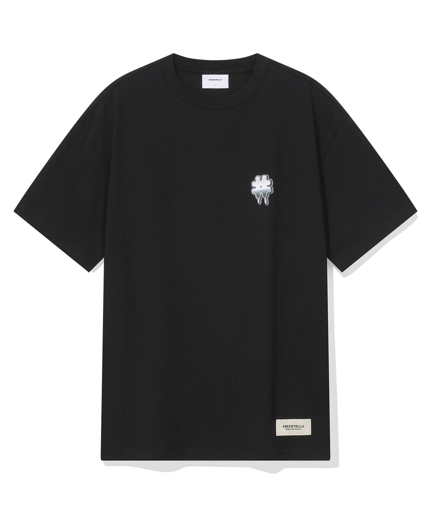 Оверсайз футболка Metal Chrome Drippy (Black)