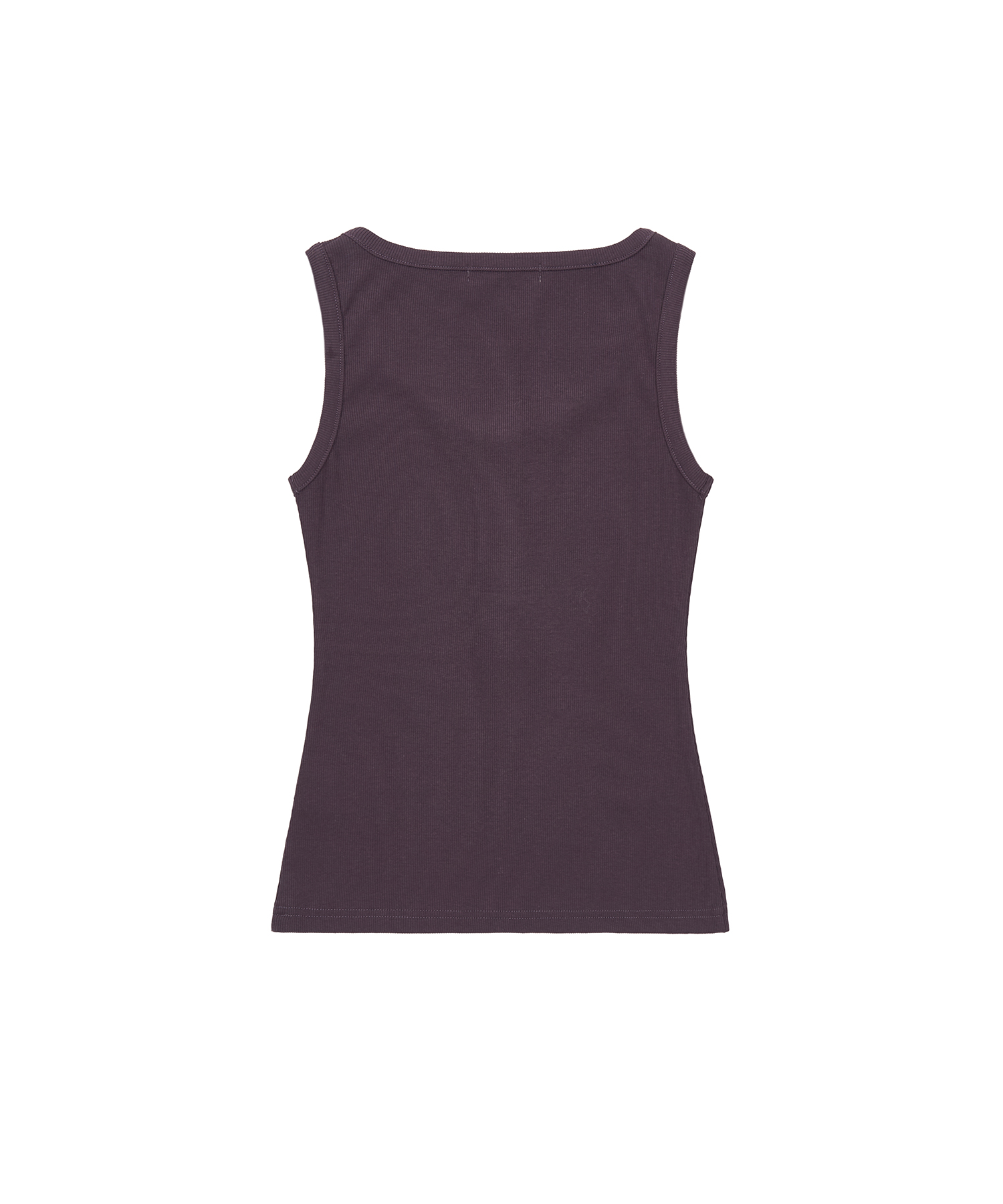 пуговица Henley горловина Sleeveless топ (Purple)