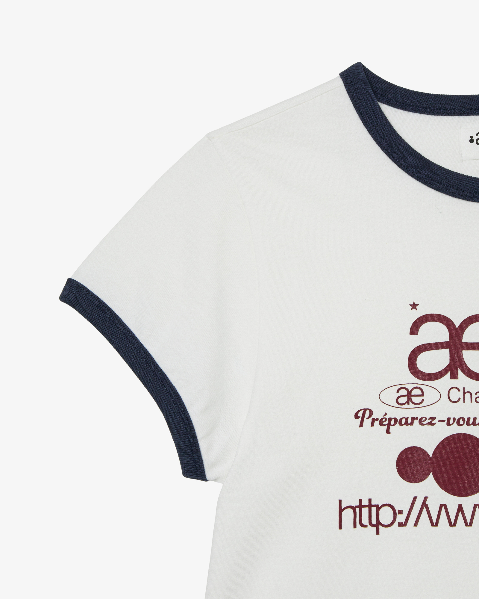 WEB LOGO RINGER TEE [WHITE]