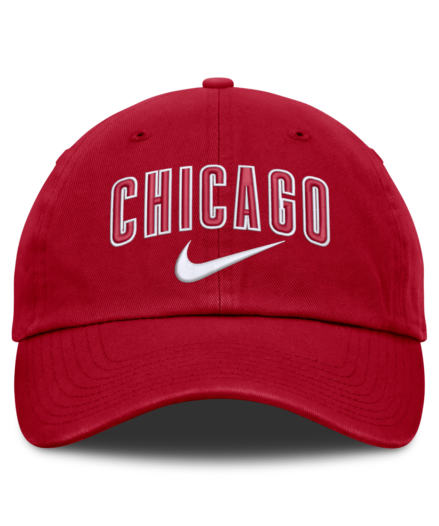Chicago Cubs NIKE PRIMETIME CLUB UNSTRUCTURED ORGANIC COTTON CAP - Gym красный