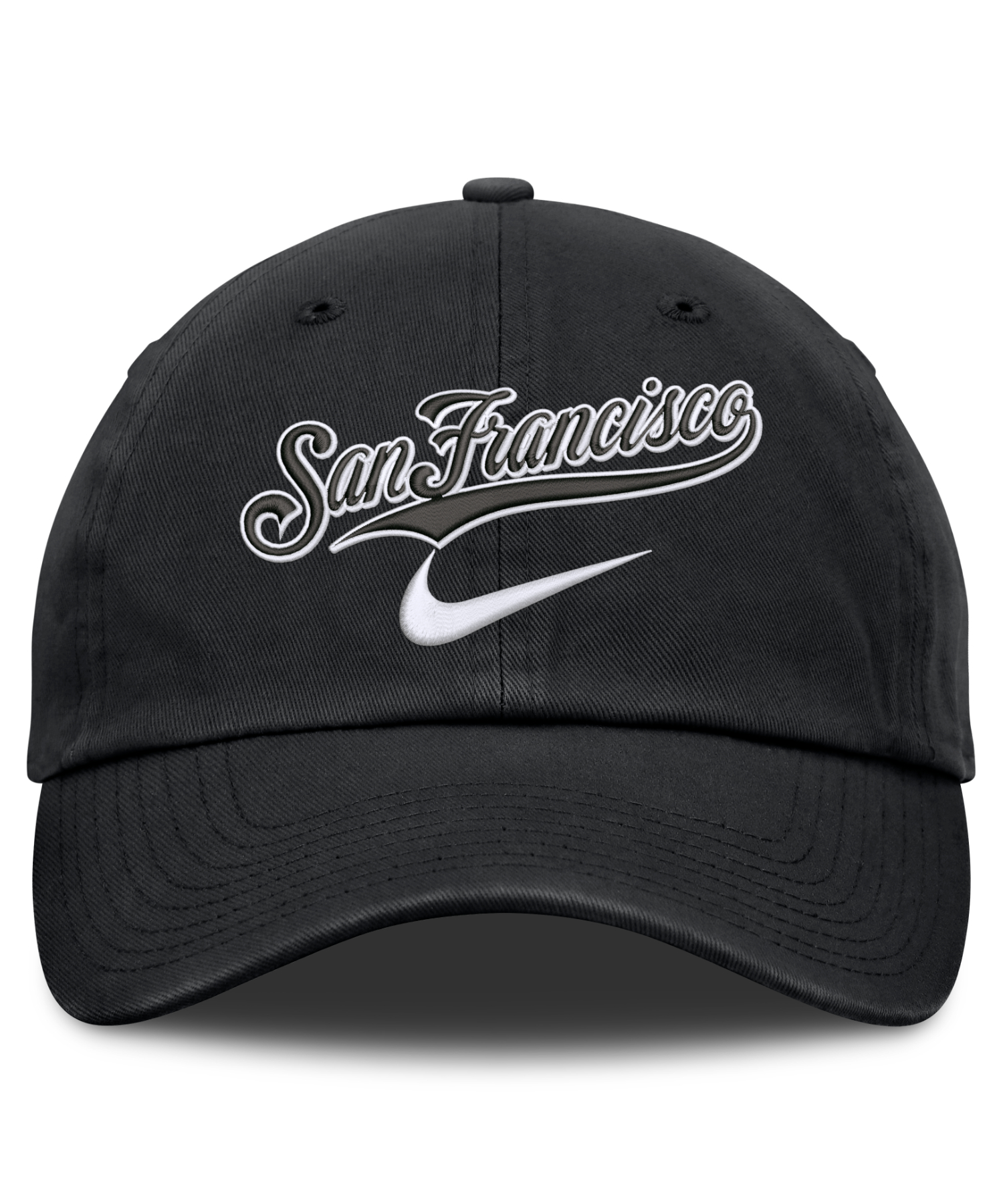 San Francisco Giants NIKE PRIMETIME CLUB UNSTRUCTURED ORGANIC COTTON CAP - черный