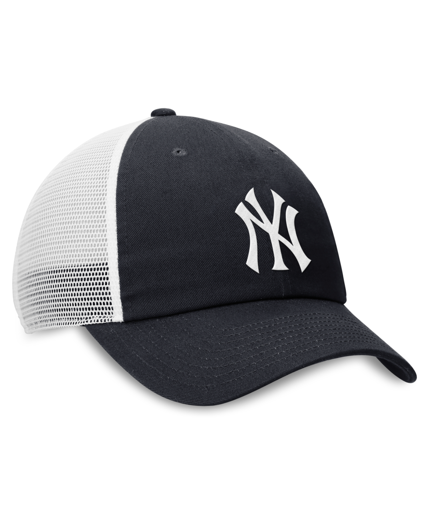 New York Yankees NIKE CLUB UNSTRUCTURED TRUCKER CAP - Pitch Blue/White