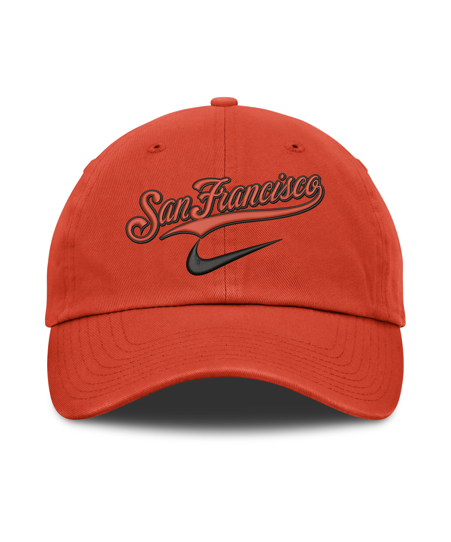 San Francisco Giants NIKE PRIMETIME CLUB UNSTRUCTURED ORGANIC COTTON CAP - Team Orange