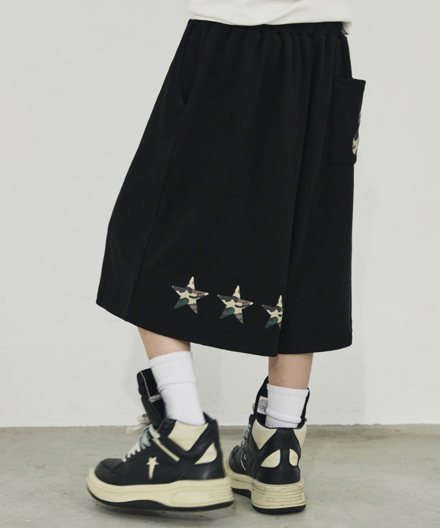 Шорты бермуды Back Camo Star Black