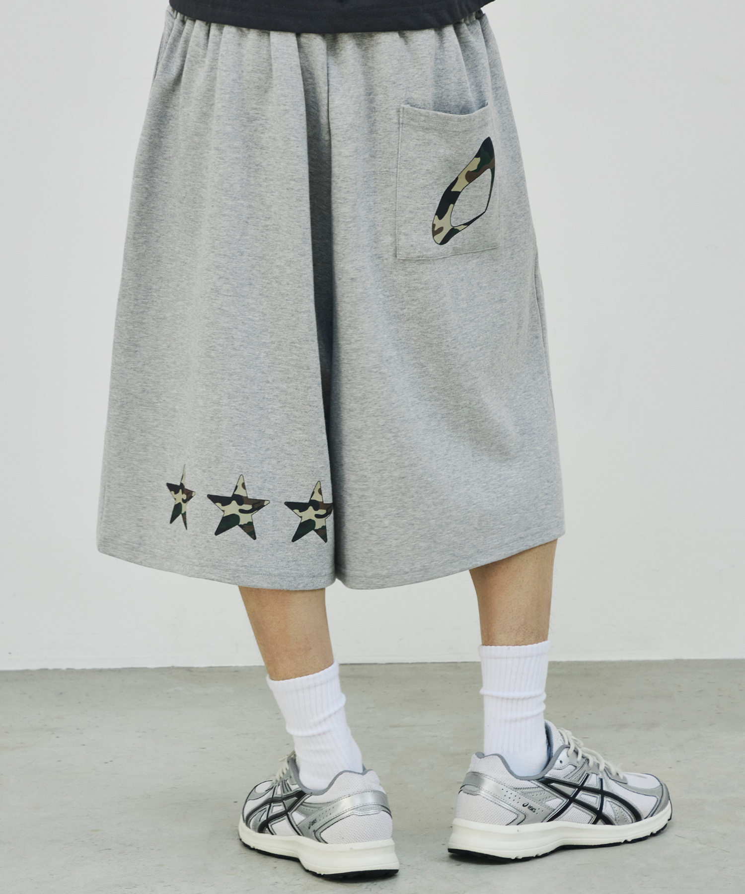 Шорты Back Camo Star Bermuda Sweat Shorts [Grey]