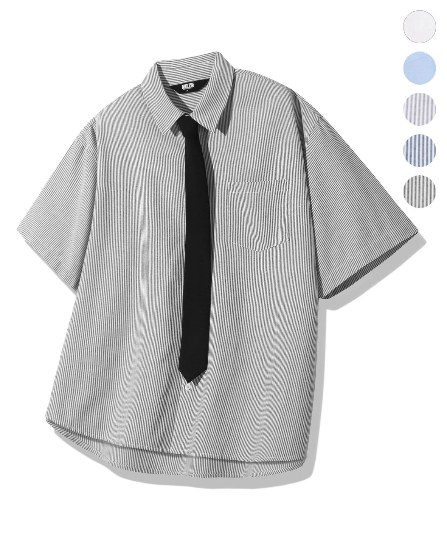 ESSENTIAL OXFORD CROP HALF SHIRTS_5color