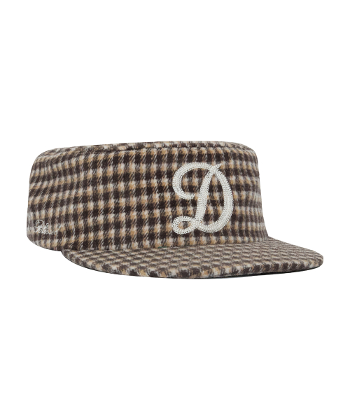 DEF PILLBOX CAP CHECK BROWN キャップ ジェニー MUSINSA公式 | DEF PILLBOX CAP CHECK BROWN