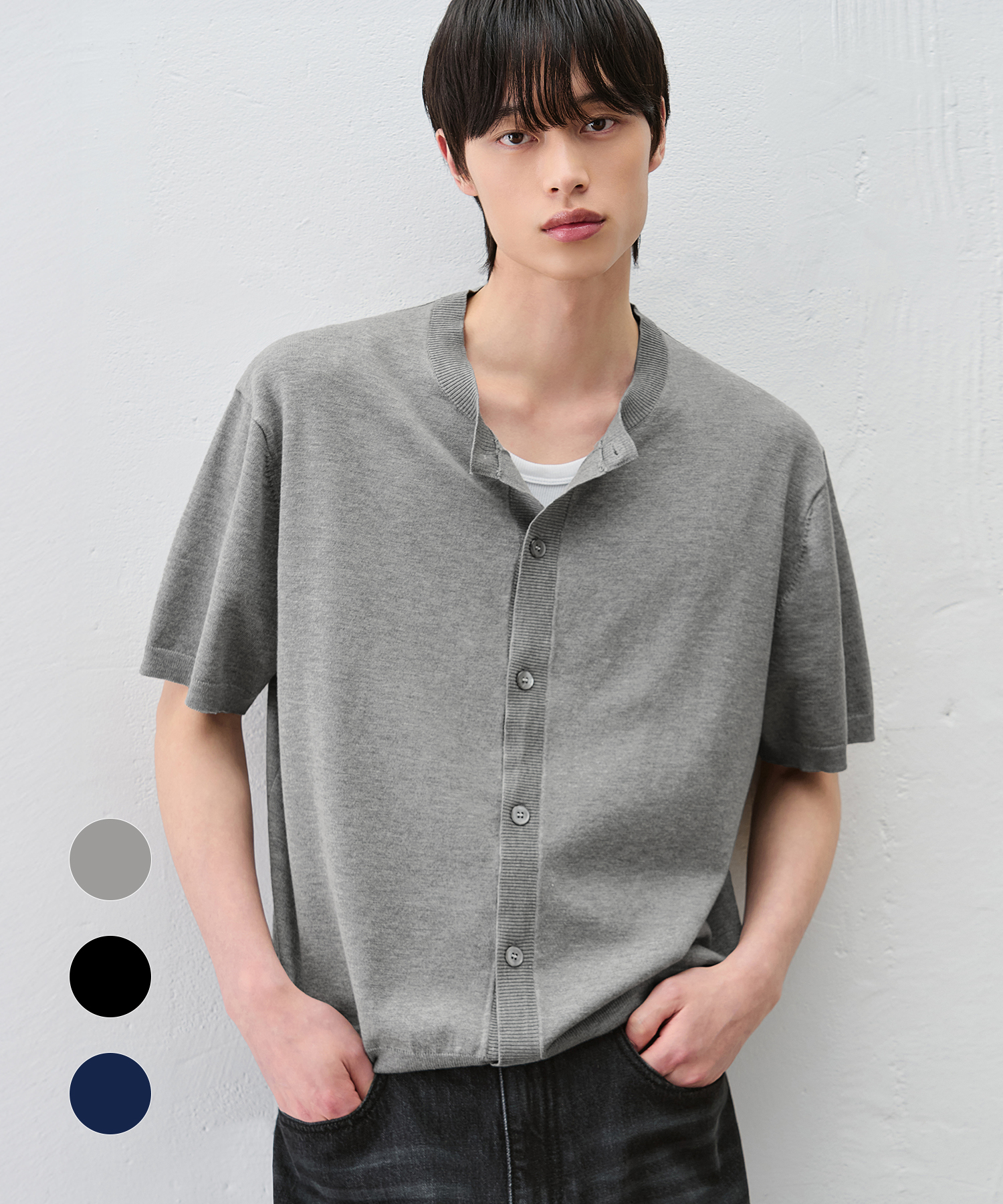 COOLING MODAL HALF ROUND CARDIGAN [3color]