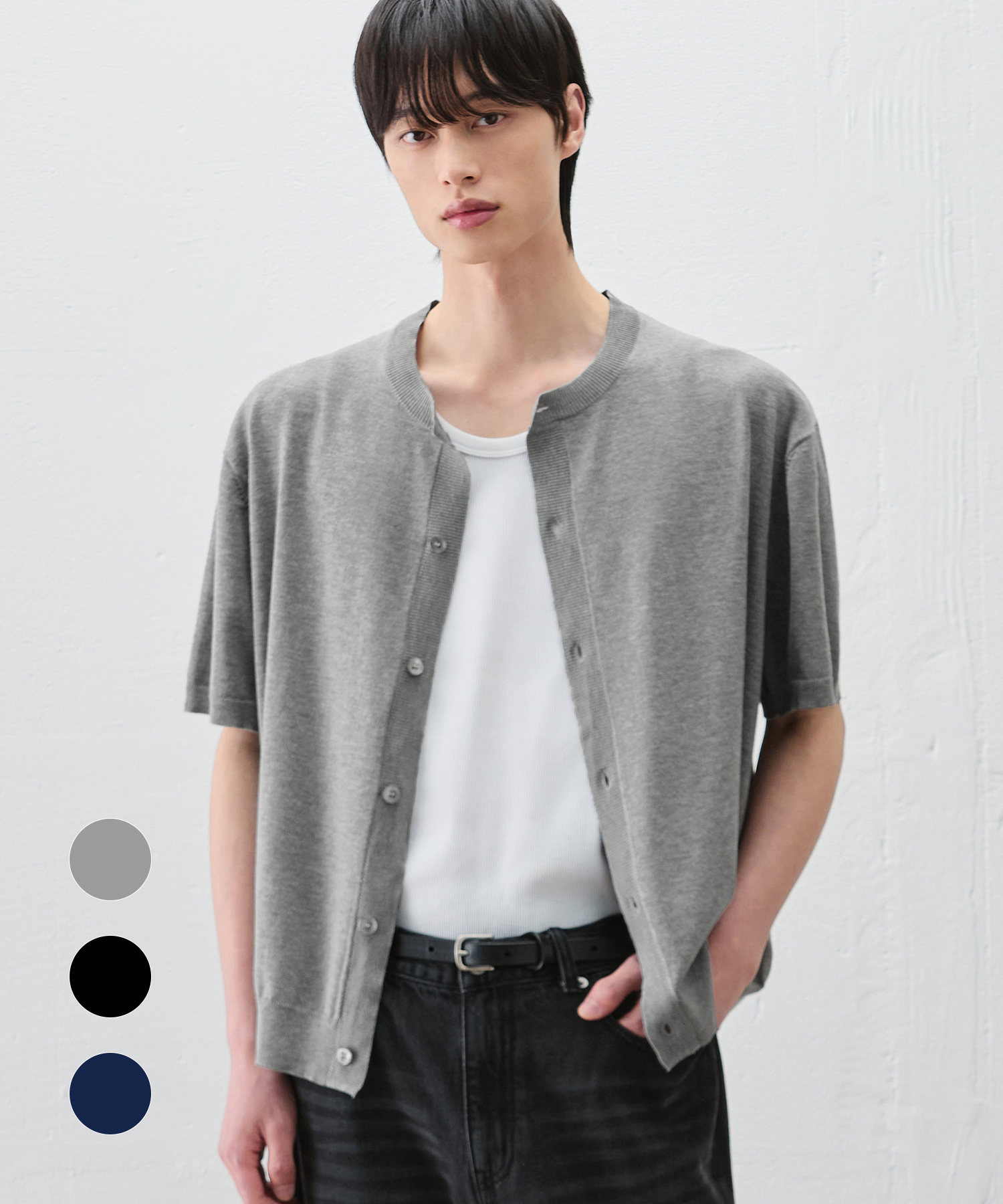 COOLING MODAL HALF ROUND CARDIGAN [3color]