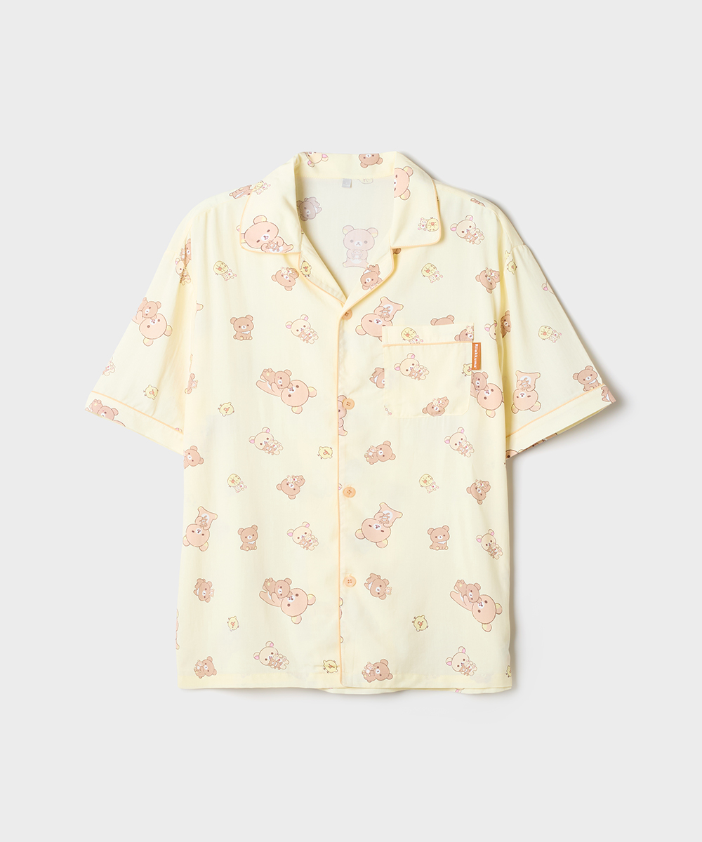 [Rilakkuma] Свободная пижама с коротким рукавом (YELLOW)_SPPPG25U09