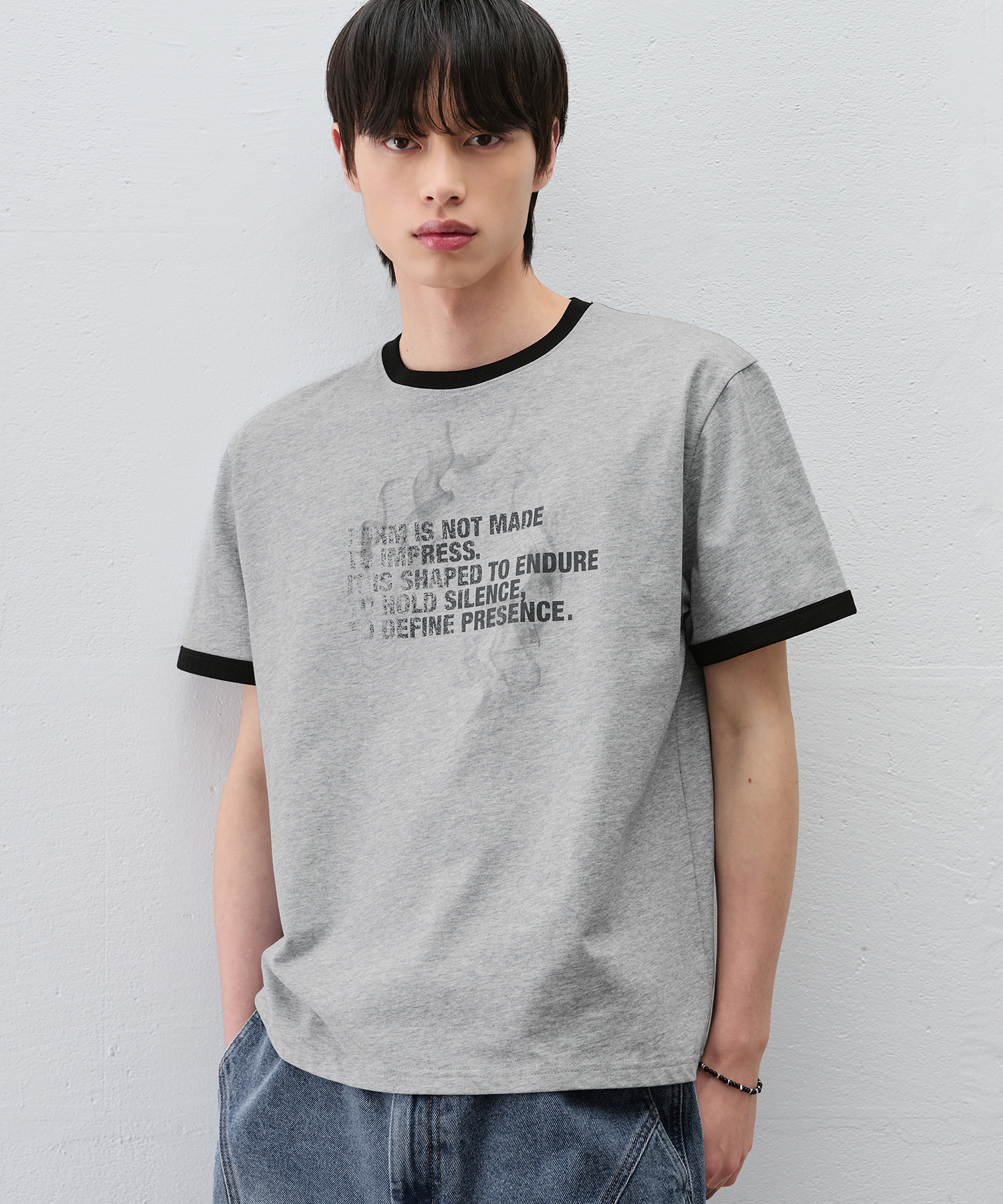 SMOKE RINGER HALF T-SHIRT [M.GREY]