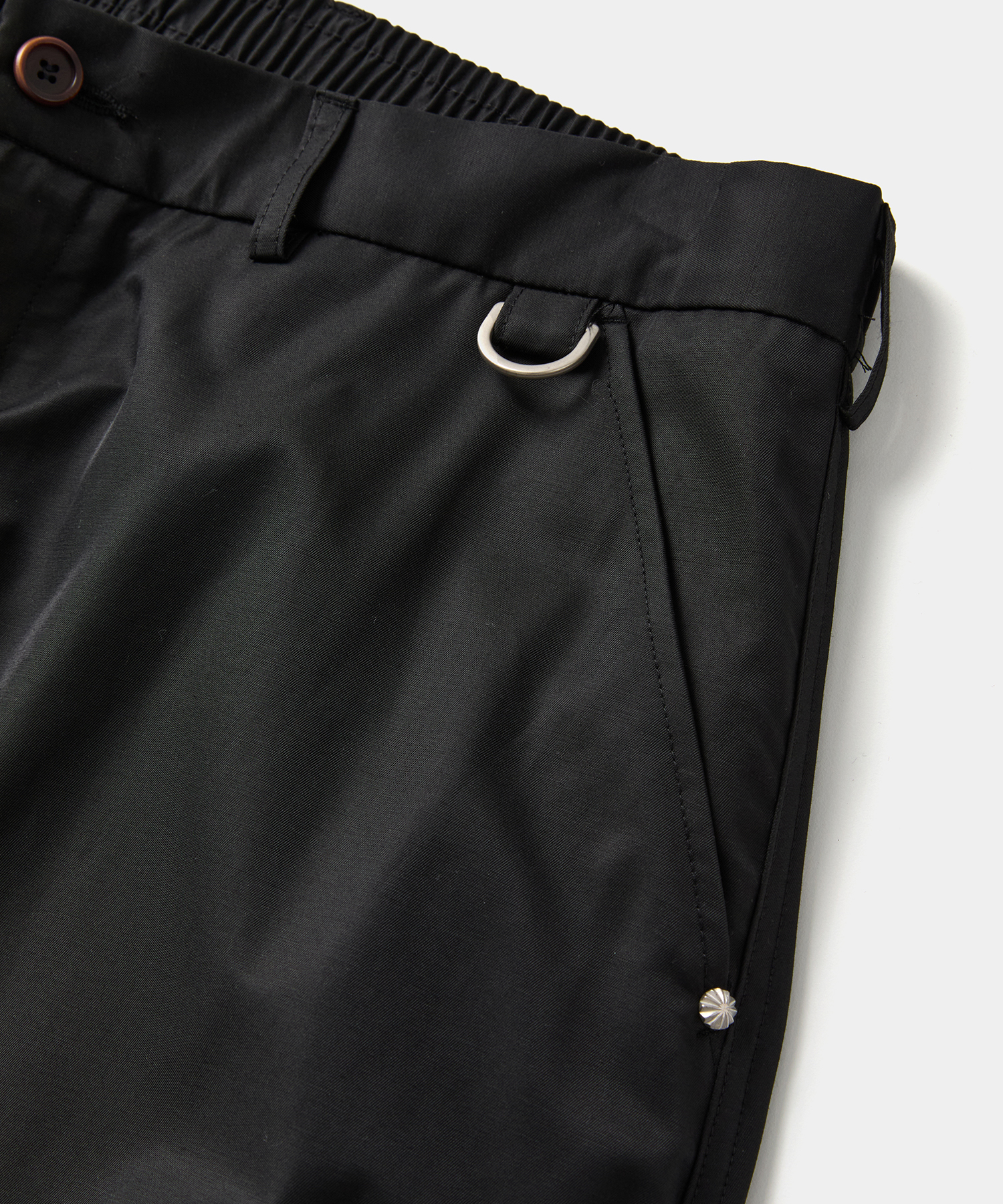 Curved Line Track Pants Black
