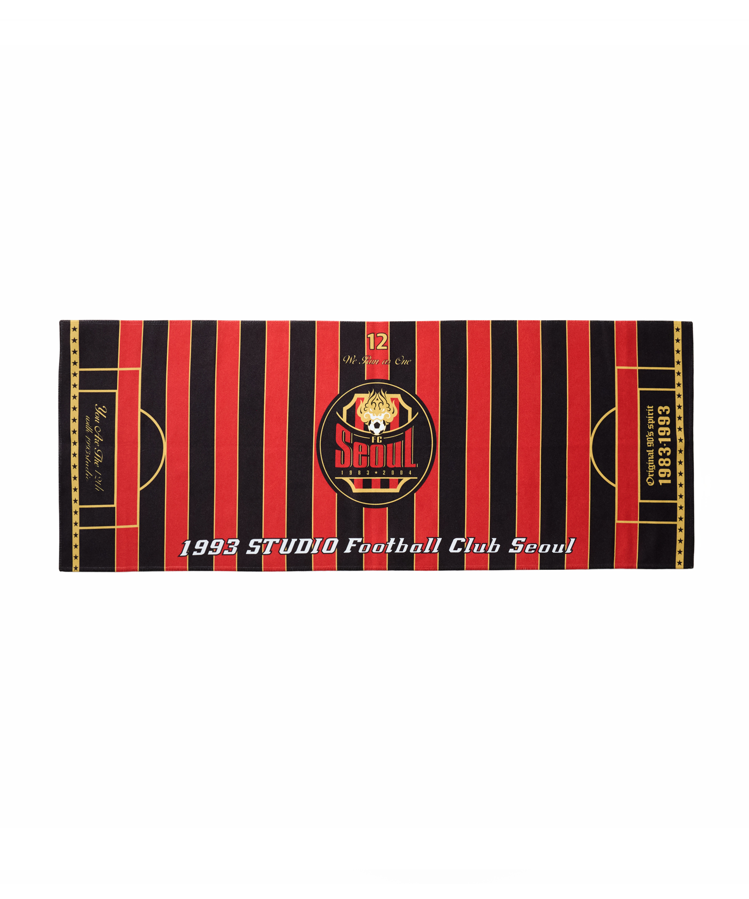 [FC Seoul x 1993 Studio] Stripe Sports Towel Red