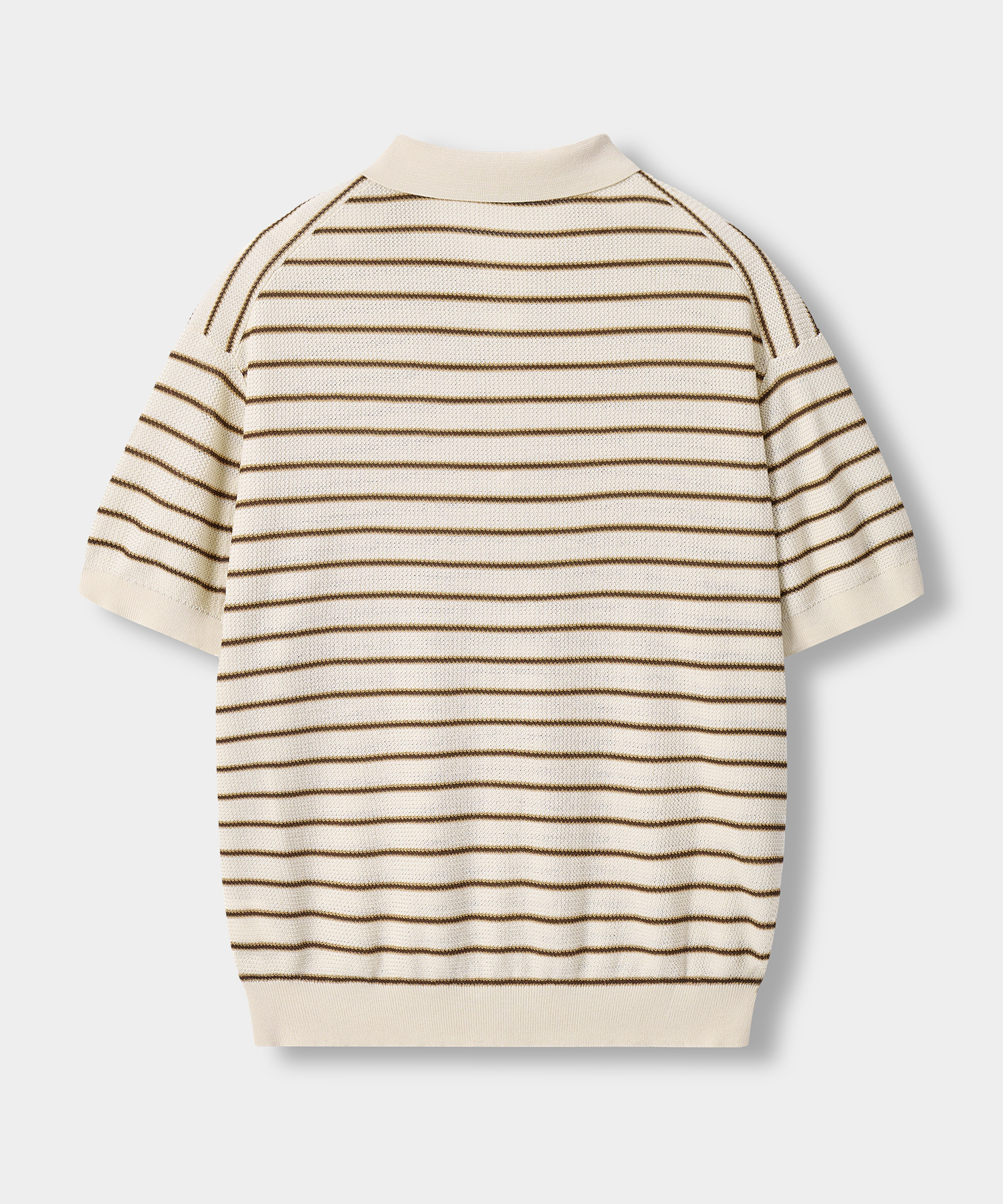 © EVERYONE’S SUMMER WOOL HALF KNIT_STRIPE 4 COLOR