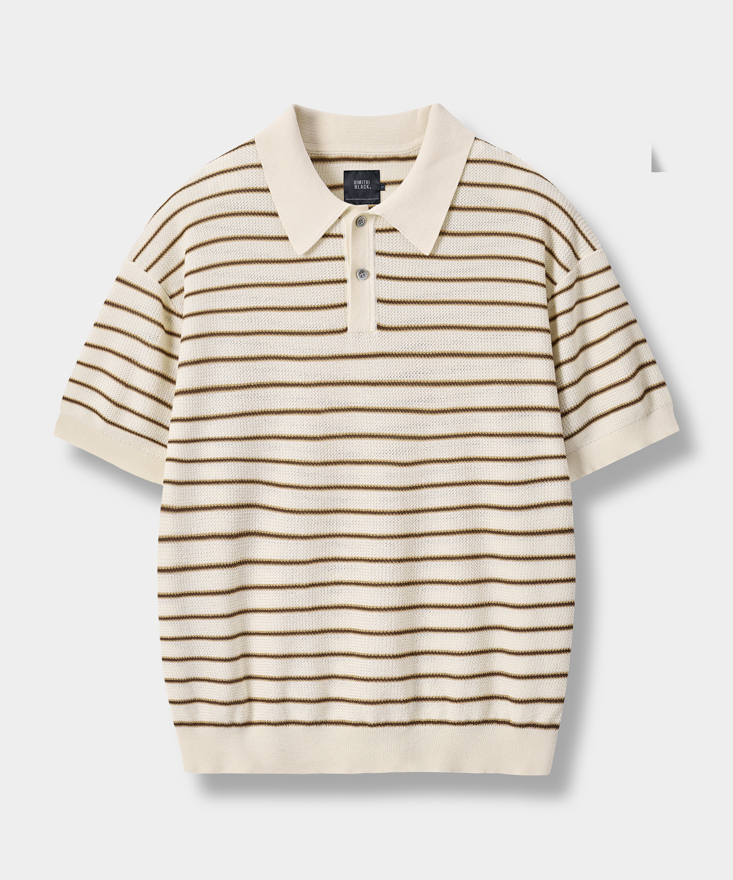 © EVERYONE’S SUMMER WOOL HALF KNIT_STRIPE 4 COLOR