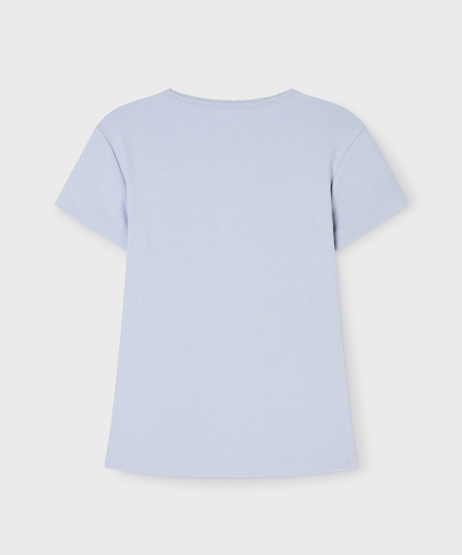 Eyelet Henry Neck T-shirt / WHRAG2532F