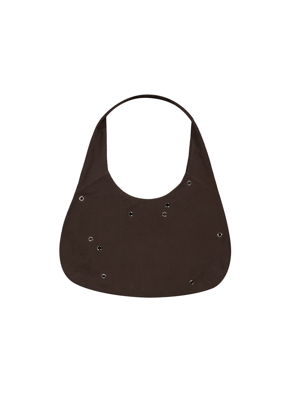 Stud Hobo Bag Brown