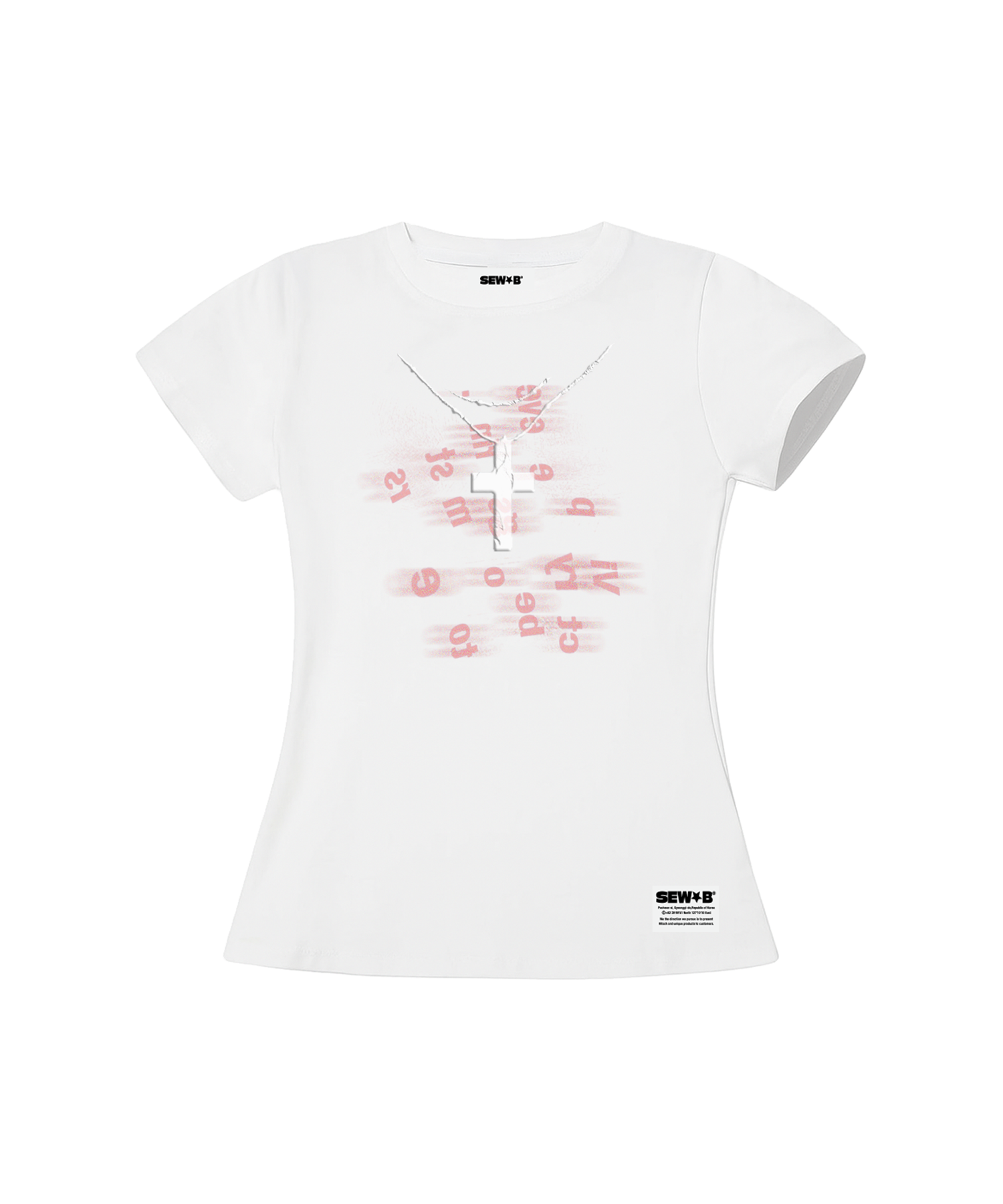 Укороченная футболка necksss [White]