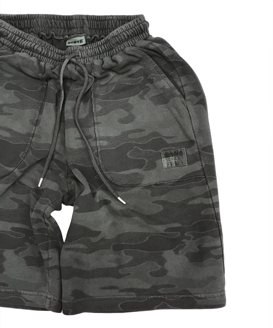 CHALK CAMO BERMUDA PANTS - 2 COLORS CHARCOAL
