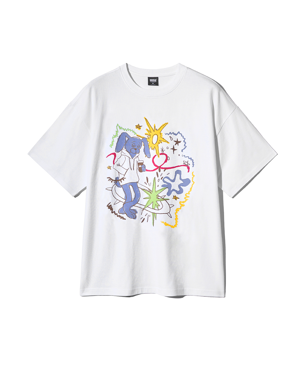 Футболка с рисунком кролика White