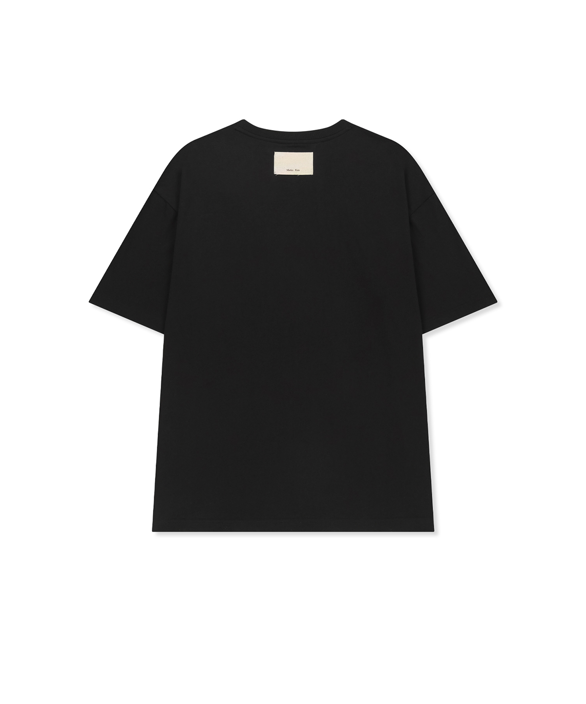 MATIN KIM CIRCLE LOGO топ FOR MEN IN чёрный