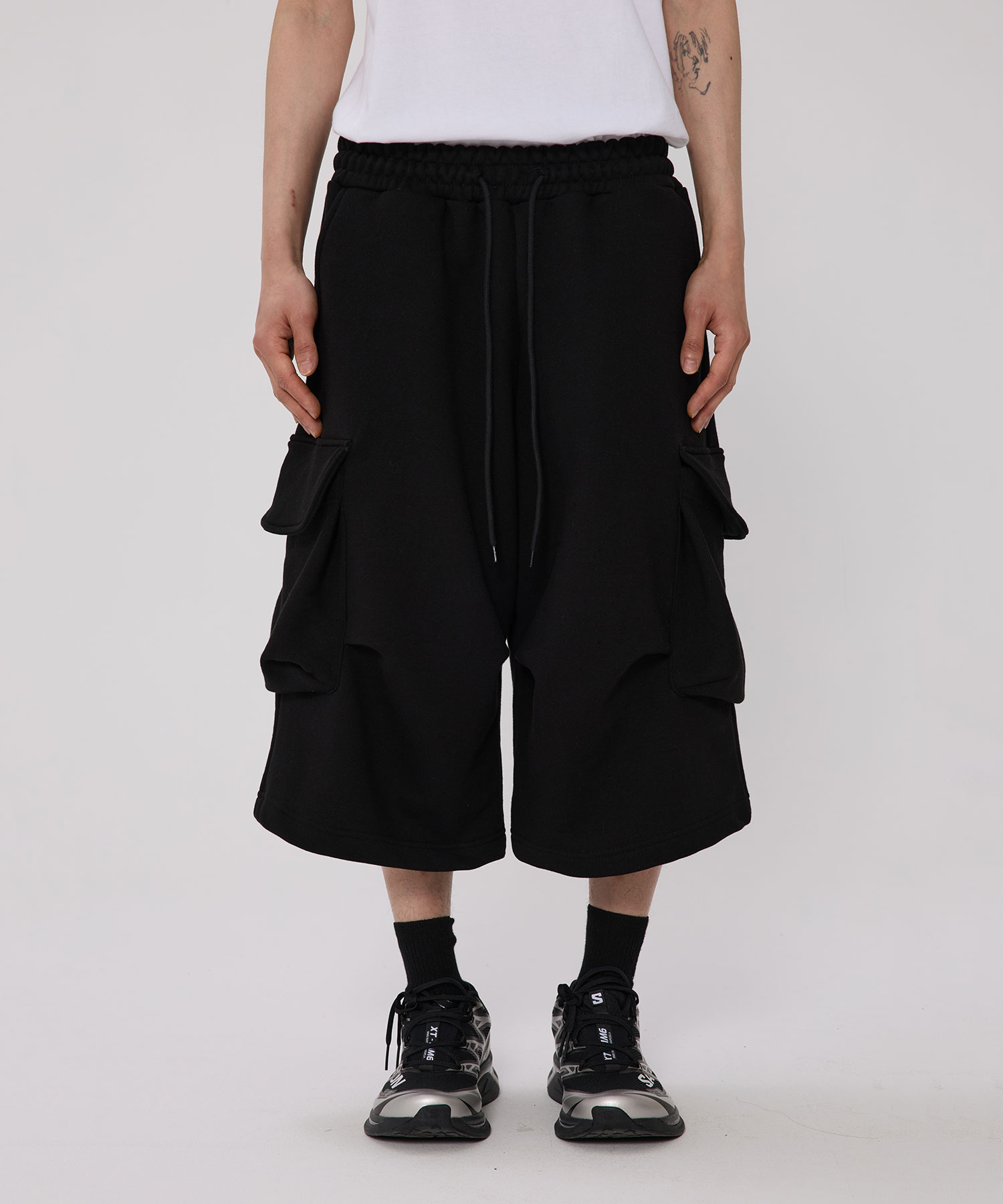 большойкарман парашют бермуды шорты [чёрный]