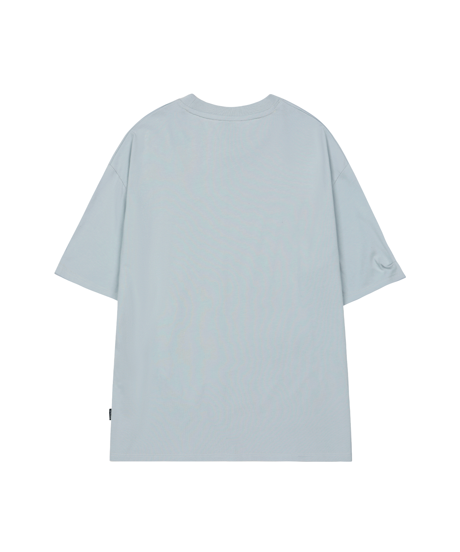 Kitsch Stamp Pintuck Oversized T-рубашка - GRAYISH синий