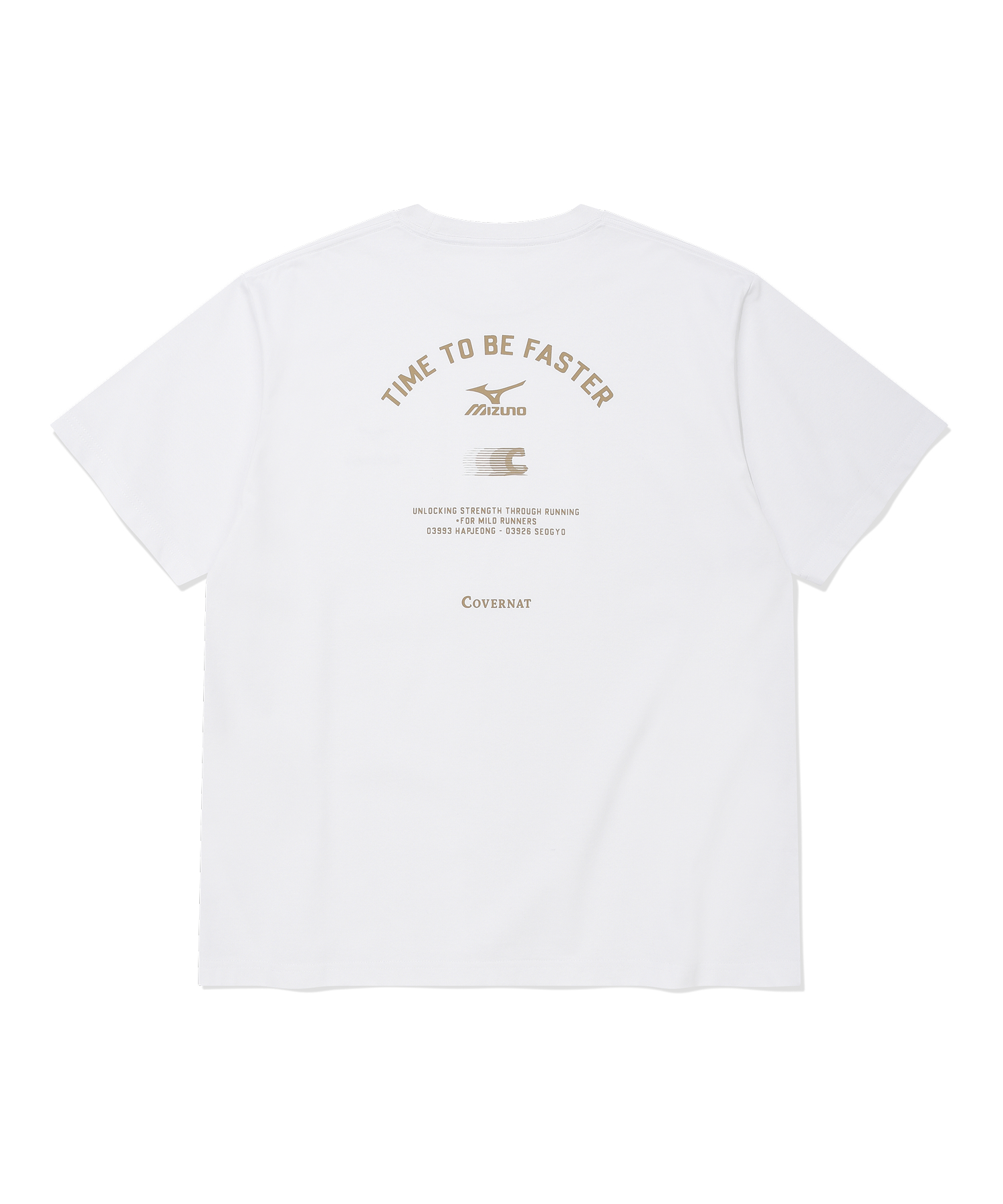 [COVERNAT X MIZUNO] COOL хлопок MOTIVATION GRAPHIC T-рубашка