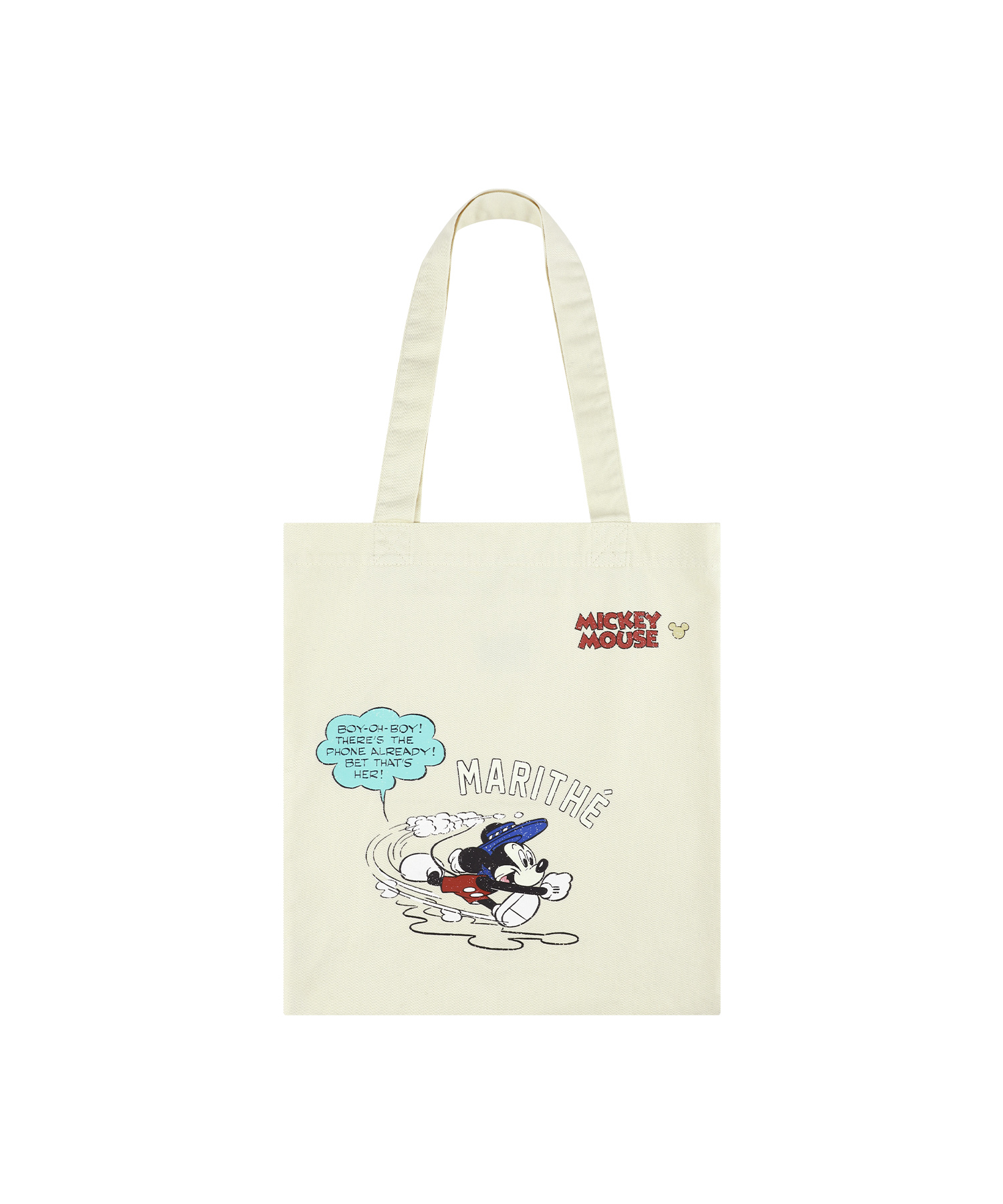 [MARITHE_DISNEY] MICKEY_COMIC ECO сумка слоновая кость