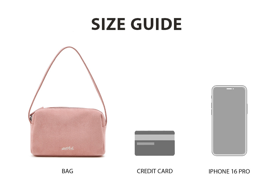 SUEDE FABRIC MINI TOTE PINK