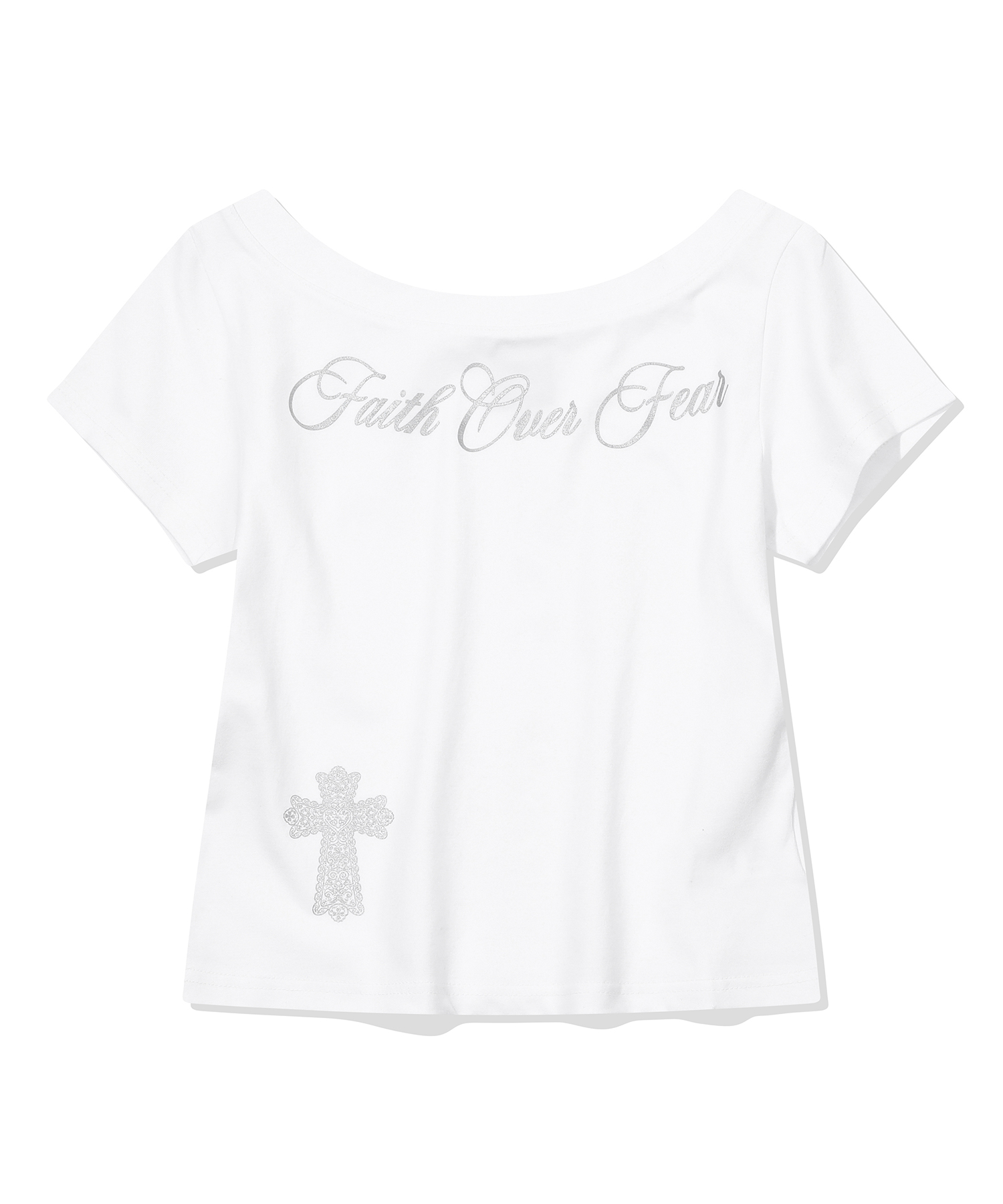 Grace One-Shoulder Футболка Белый