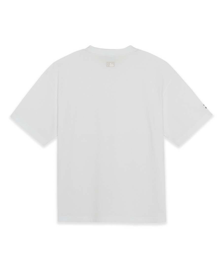 Базовая легкая оверсайз футболка NY (White)