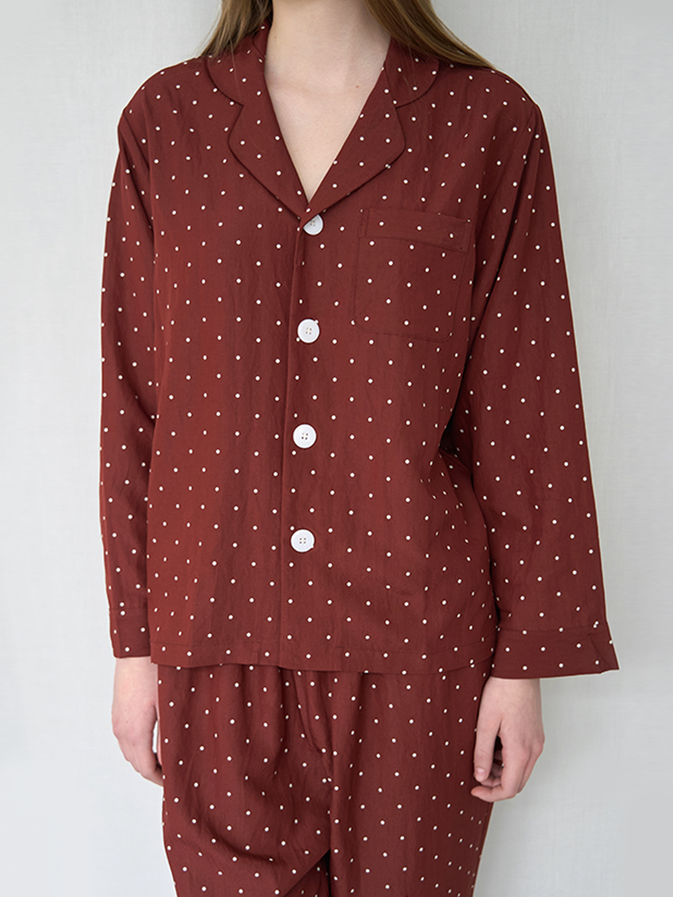[WOMEN] Quiet Steps Wine Pajama Set