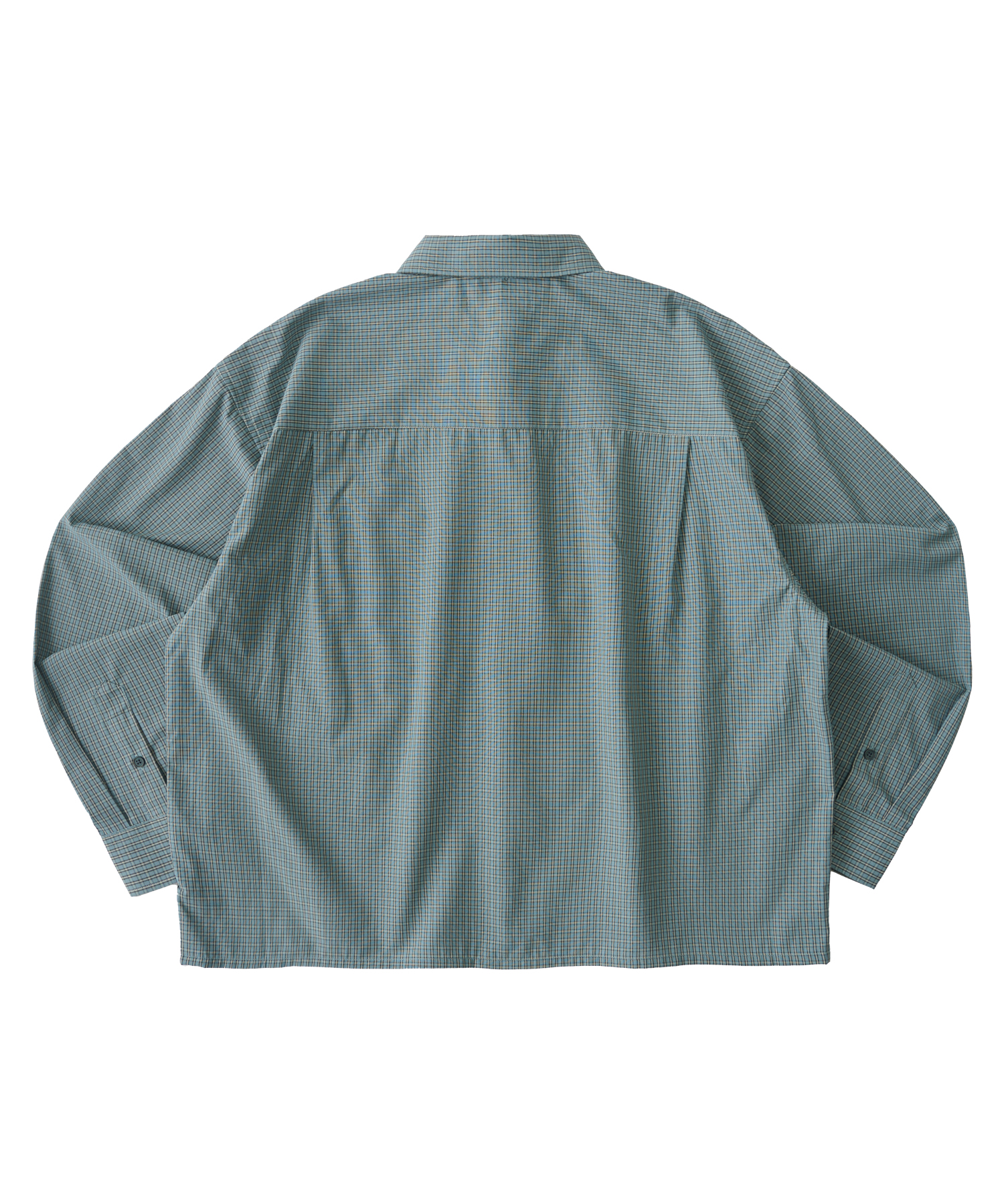 plaid crop check рубашка (KHAKI)