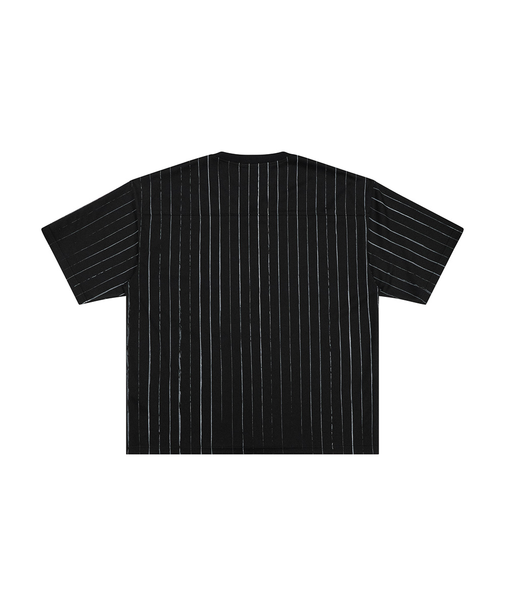 BB STRIPE FOOTBALL JERSEY Black