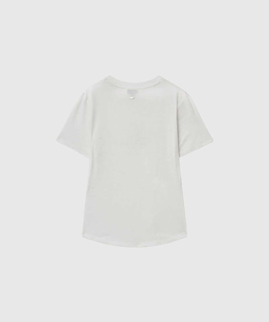 woman acetate twist half t-shirt [white]