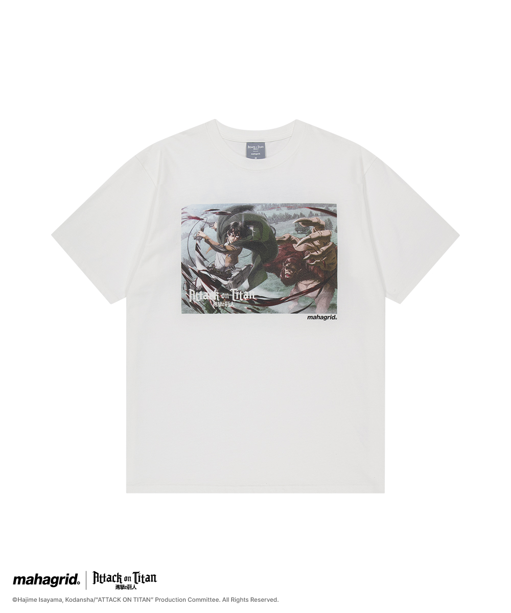 [ATTACK ON TITAN] LEVI SCENE TEE WHITE(MG2GMMT500T)