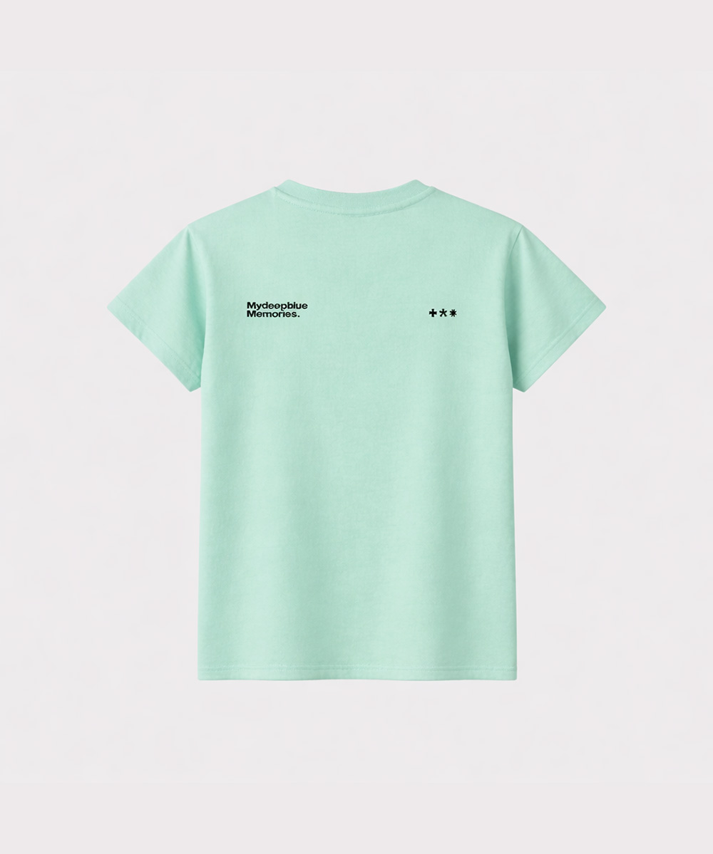 (w)WE NEED LUV CROP TEE (MINT)