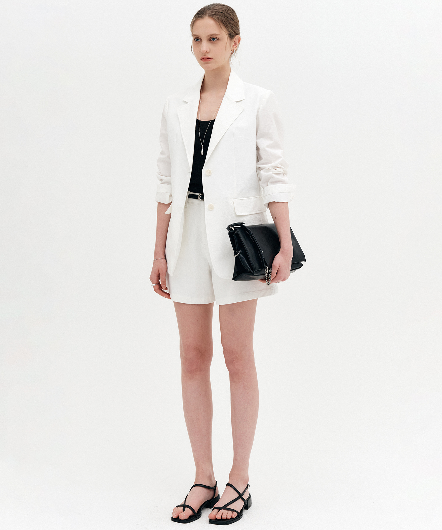 LAURINE SUMMER OVERFIT JACKET_WHITE