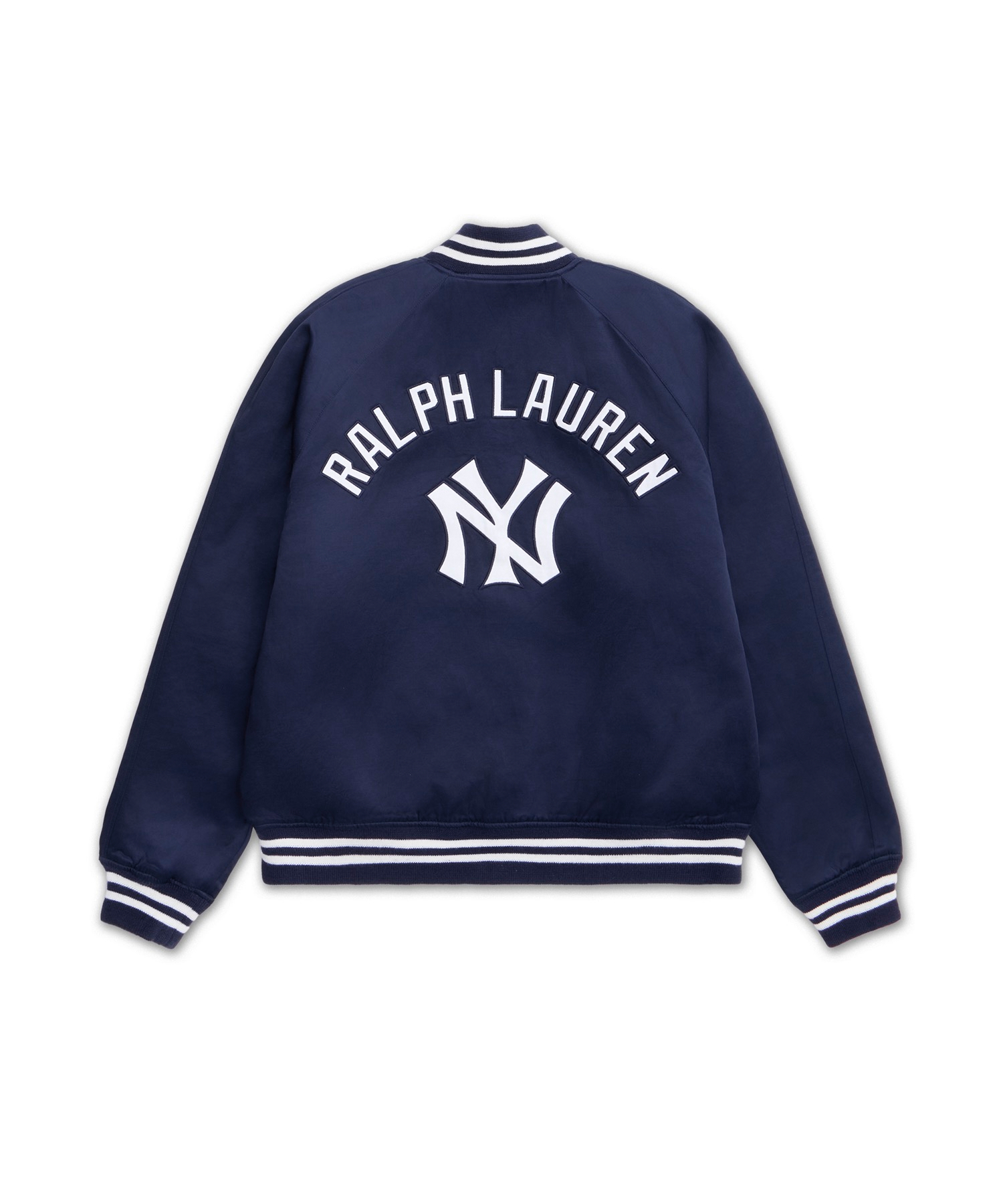 BASEBALL JKT-LINED-BOMBER TAKIHYO SATIN-NAVY-410